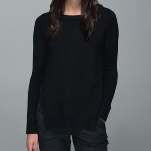 Lululemon Yin to You Merino wool sweater black size 2